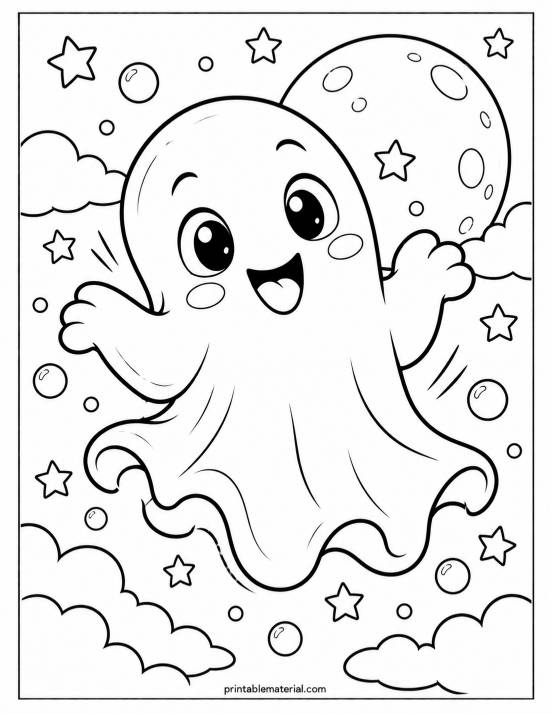 01.Friendly Ghost Under the Moonlight