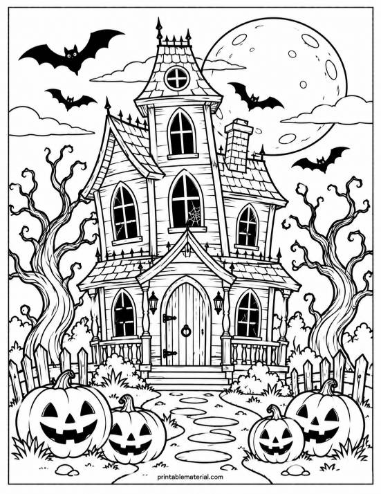 02.Haunted House Under the Full Moon