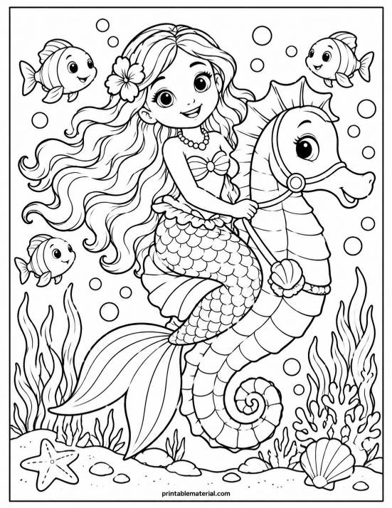 03.Mermaid Seahorse Underwater Adventure
