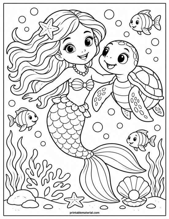 04.Mermaid and Turtle Underwater Adventure
