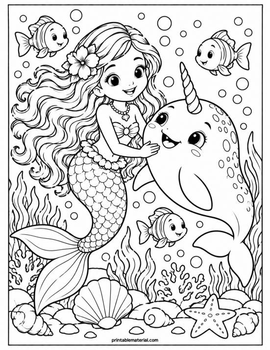 14.Mermaid and Narwhal Underwater Adventure