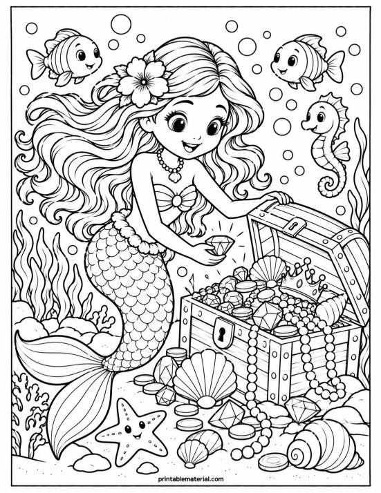 17.Mermaid’s Underwater Treasure Adventure