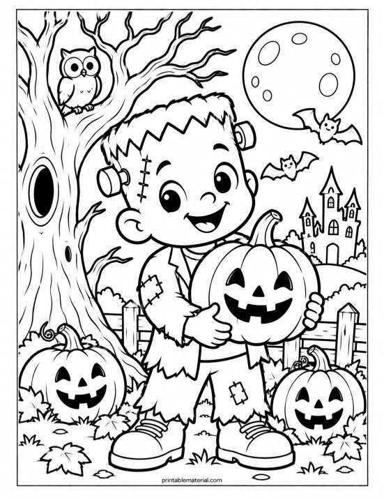 Friendly Frankenstein Halloween Night