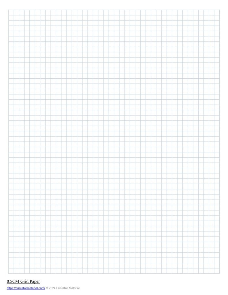 0.5 cm Grid Paper