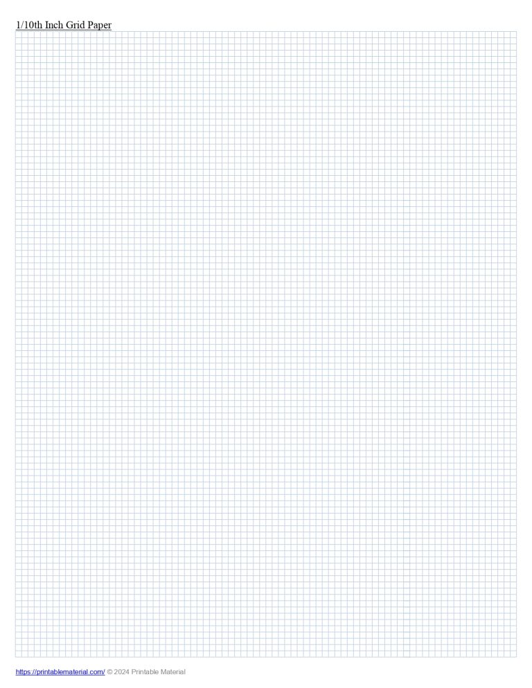 Grid Paper Free Printable PDF Squared Paper