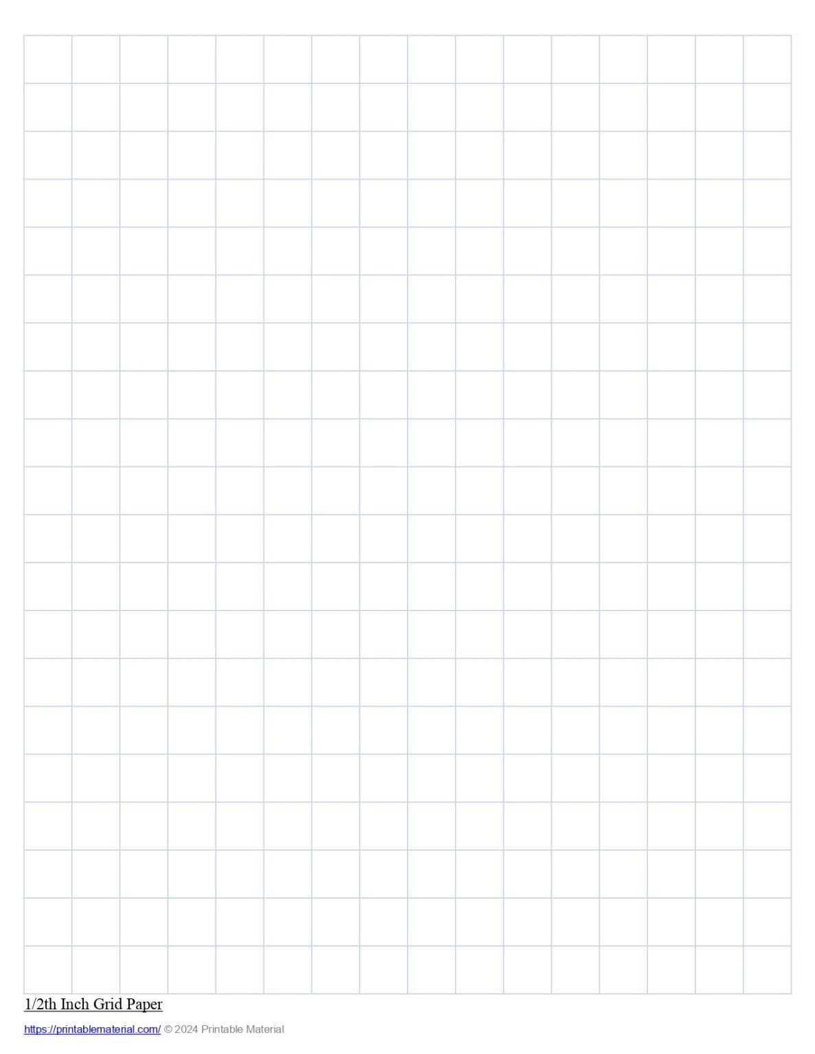 Grid Paper Free Printable PDF Squared Paper