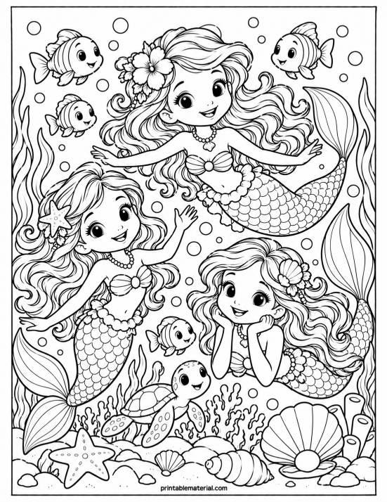 21.Mermaid Friends Underwater Adventure