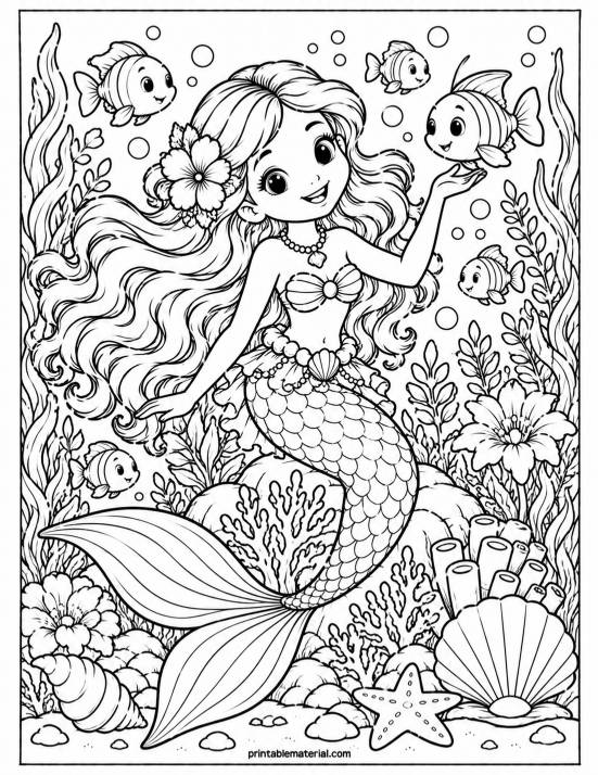 23.Mermaid’s Underwater Garden