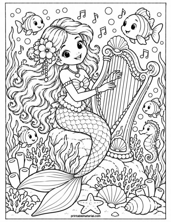 25.Mermaid’s Underwater Harp Concert
