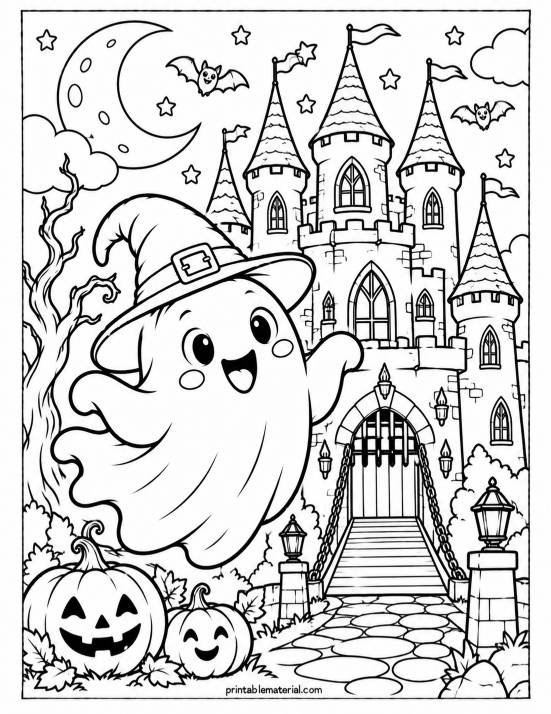28.Cheerful Ghost at Haunted Castle