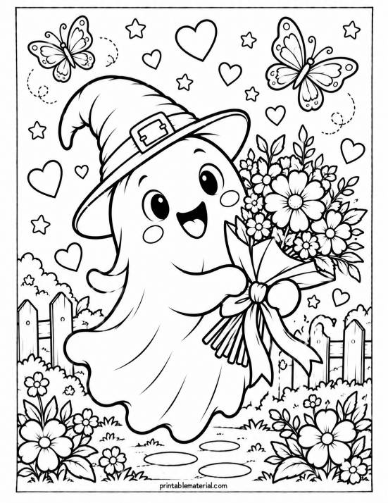 32.Kawaii Ghost’s Flower Garden