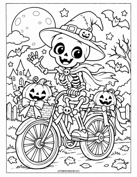 Skeleton’s Spooky Bicycle Ride