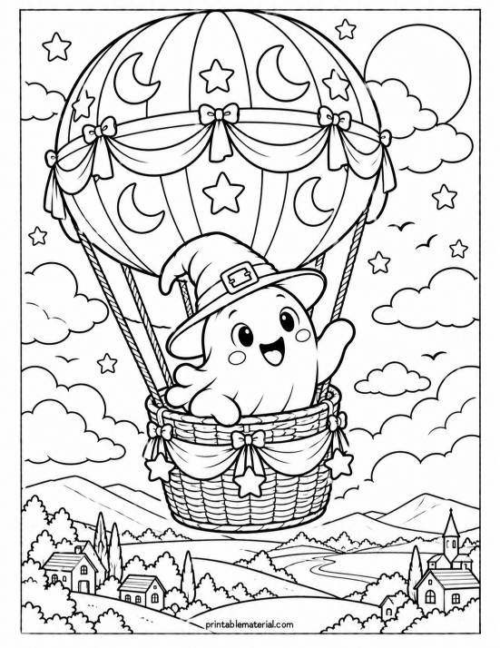 33.Ghostly Hot Air Balloon Adventure