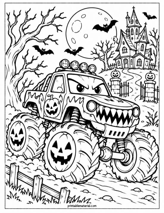 33.Haunted Monster Truck Moonlight Adventure