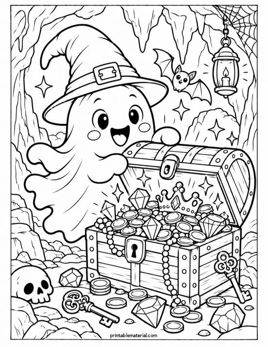 34.Spooky Ghost’s Treasure Cave