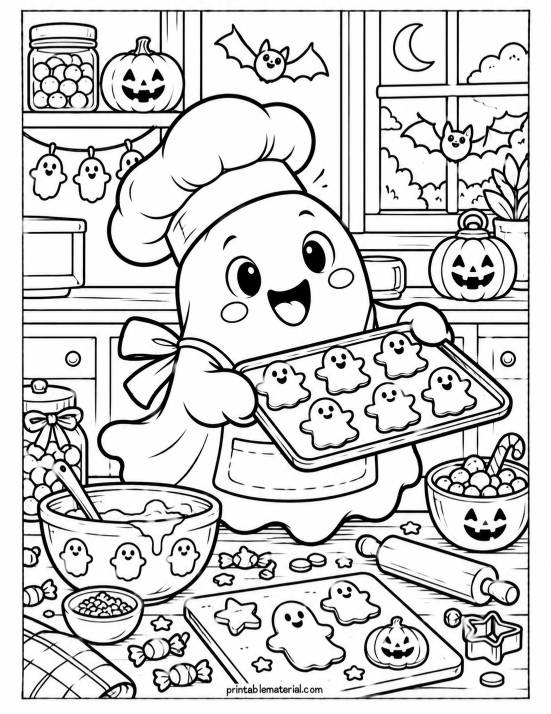 35.Ghostly Halloween Baking Fun