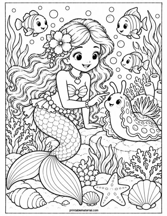 36.Mermaid and Her Sea Slug Friend