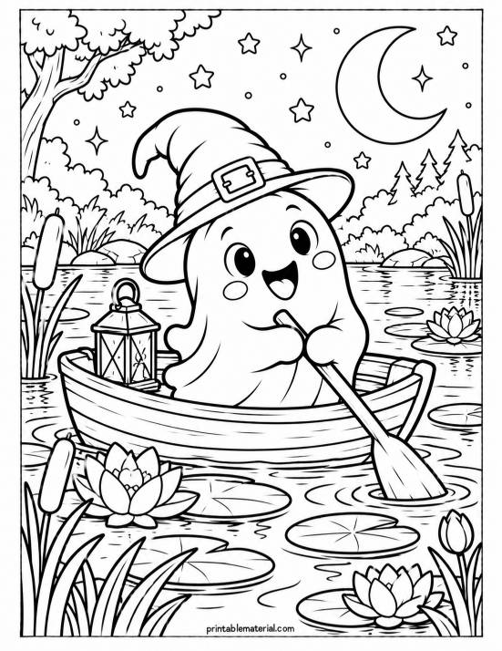 36.Moonlit Ghost’s Lily Pond Adventure
