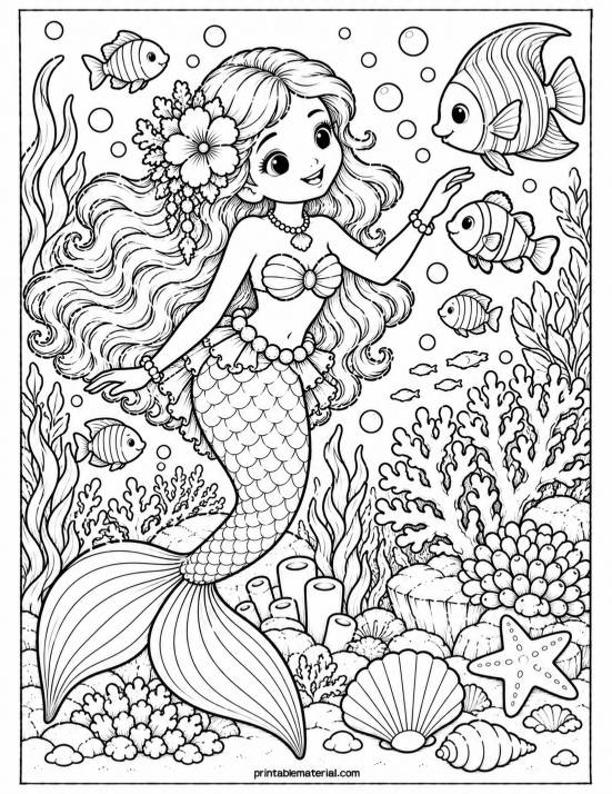 38.Mermaid’s Coral Reef Adventure