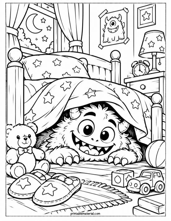38.Playful Monster Under the Bed