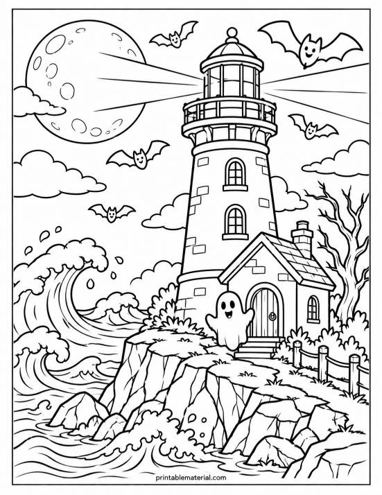 Spooky Coloring Pages