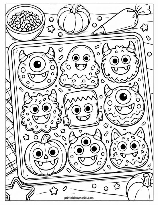 43.Halloween Monster Cookie Tray