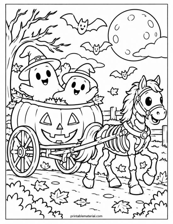 44.Pumpkin Carriage Halloween Parade