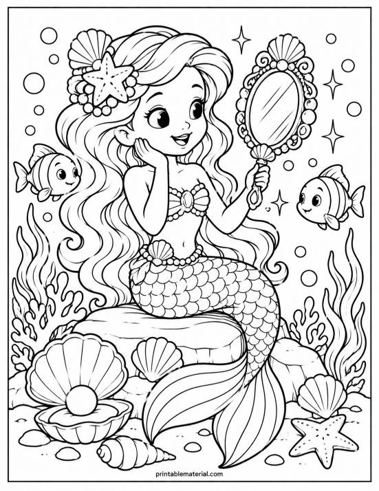 46.Mermaid’s Magical Mirror Underwater