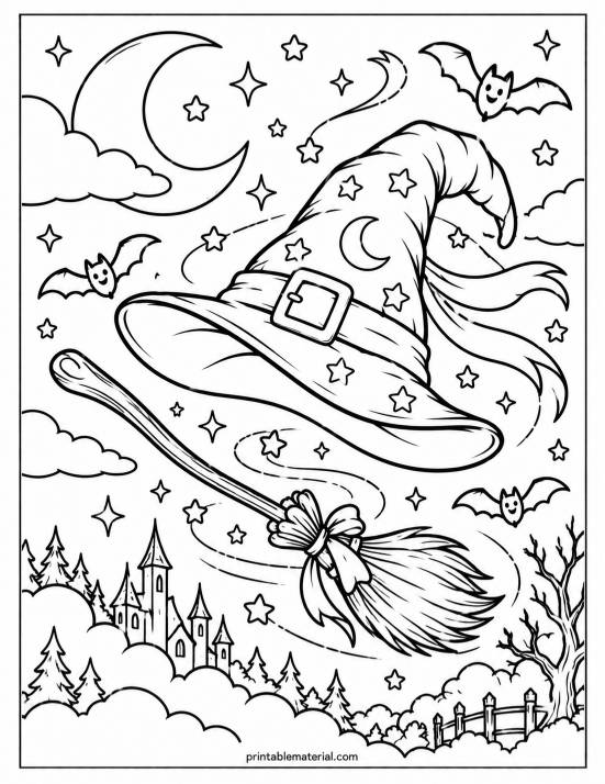 46.Witch Hat and Broomstick Flight