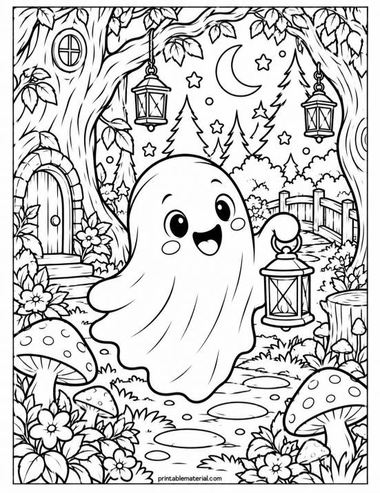 47.Cheerful Ghost in an Enchanted Forest