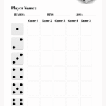 Bunco Score Sheet Printable